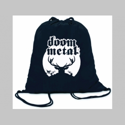 Doom Metal ľahké sťahovacie vrecko ( batôžtek / vak ) s čiernou šnúrkou, 100% bavlna 100 g/m2, rozmery cca. 37 x 41 cm